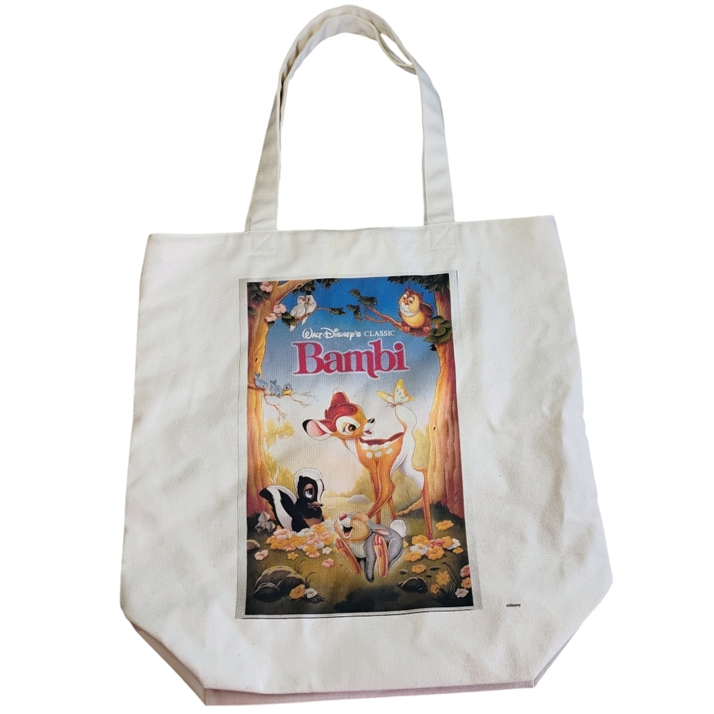 Uniqlo X Disney‎ Bambi Tote Bag Snap Button Pocket School Kidcore Unisex